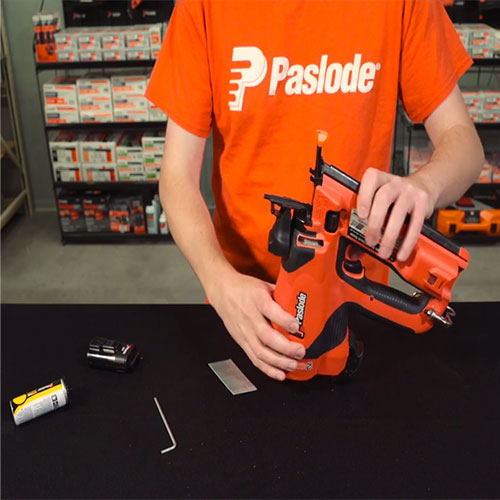 Paslode® 16-Gauge Angled Cordless Finish Nailer and Battery