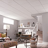 Armstrong® Ceilings Random Textured 2' x 2' White Angled Tegular Drop Ceiling Tile