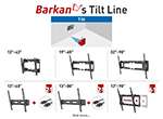 Barkan Tilt TV Wall Mount for 13" - 90" Screens