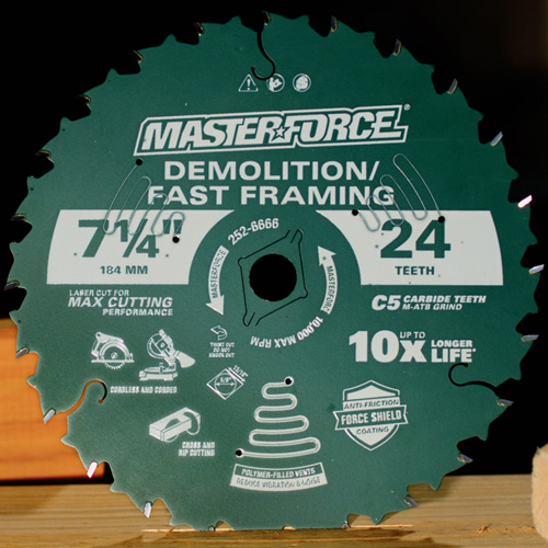 Masterforce® 4-1/2" x 36-Tooth Fine Finish Circular Saw Blade