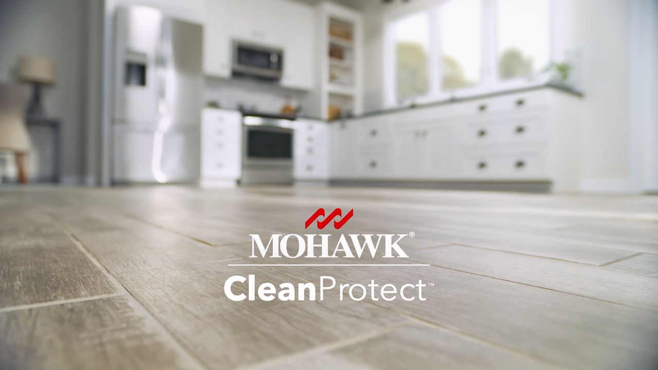 Mohawk® CleanProtect™ Meridian Falls Pearl Wood 12 x 12 Porcelain Mosaic Tile