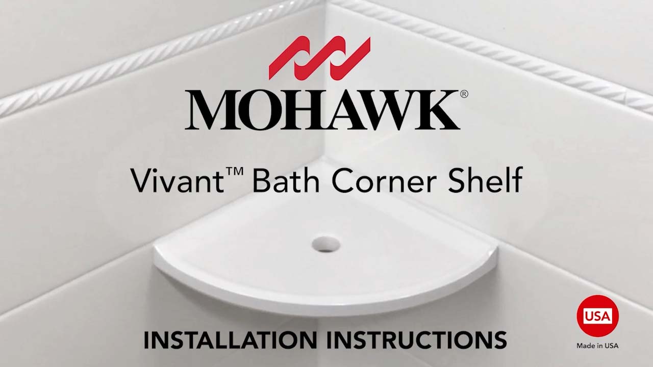Mohawk® Bath Accessories Almond 6-3/4 x 2-3/8 x 6-3/4 Ceramic Corner Shelf