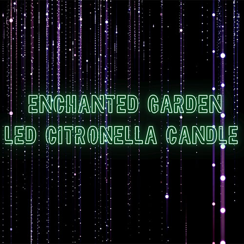 Enchanted Garden® Frosted Resto Citronella Candle Jar with LED