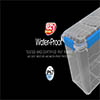 ezystorage™ 106-Quart Waterproof Clear Latching Gasket Storage Tote with Wheels