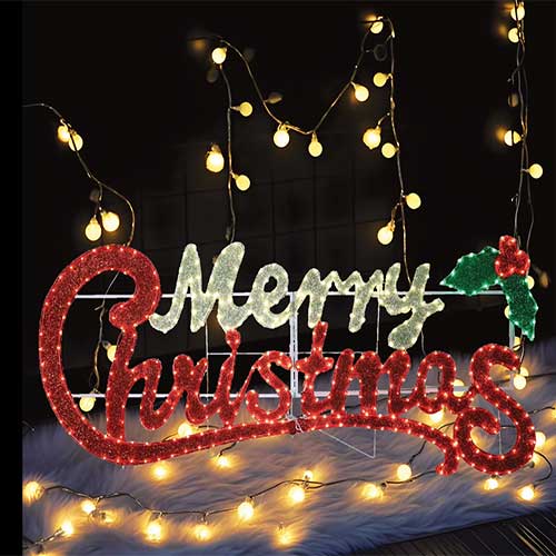 Enchanted Forest® 5'10" LED "Merry Christmas" Sign