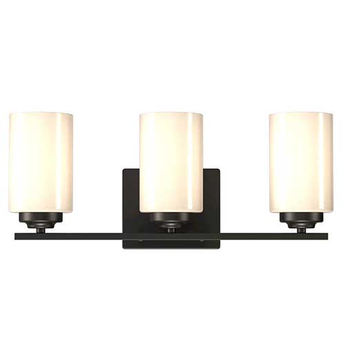 Valen Matte Black 3-Light Vanity Light