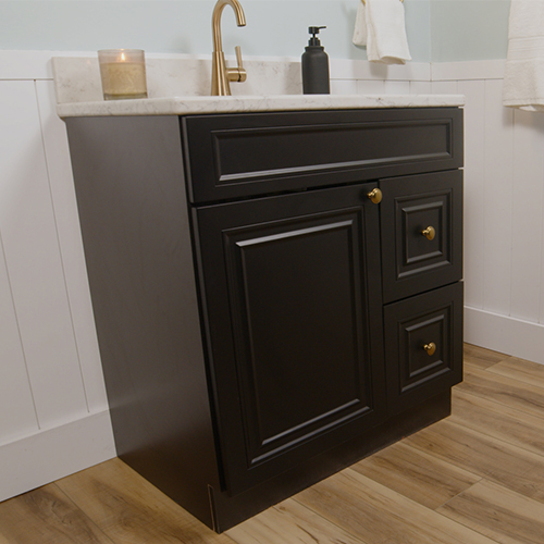 MagickWoods Elements Sheffield 30"W x 21-3/4"D Dark Chocolate Bathroom Vanity Cabinet