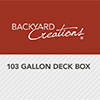 Backyard Creations® 103 Gallon Resin Deck Box with Seat