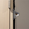 Mastercraft® 32"W x 80"H Knotty Pine 2-Panel Arch Plank Prehung Interior Door - Right Inswing