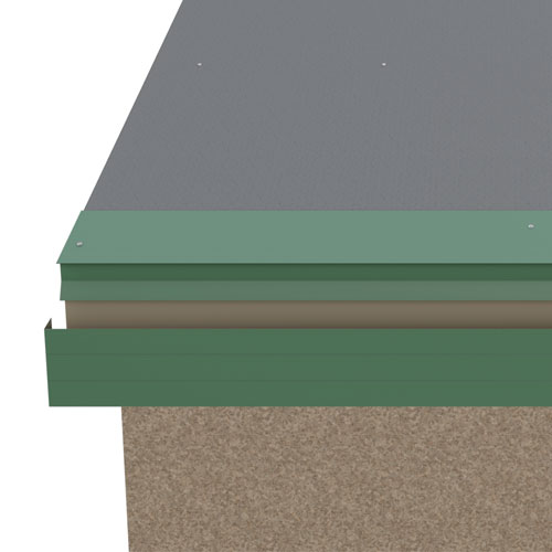 10' Brite White Steel L-4 Fascia