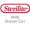 Sterilite® Wide 3-Drawer Storage Cart